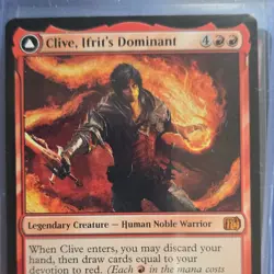 MTG Clive, Ifrit's Dominant Final Fantasy Regular Mythic Card NM - Image 1