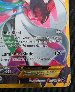 Gardevoir EX 116/114 Steam Siege Full Art Secret Rare Gold Pokemon Card HP - Image 4