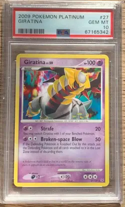 Giratina PSA 10 Non Holo POP 4 Platinum #27 Pokemon Card 2009 - Image 1