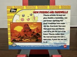 Pokemon Card - New Friends and Farewells 59 - Pikachu's Vacation - Topps - B - Image 2