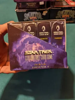 1998 Decipher Star Trek Customizable Card Game Starter Deck Box 12 - Image 5