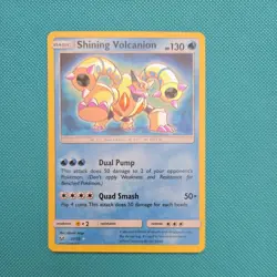 Shining Volcanion Shining Legends Holo Card 27/73 Rare Shiny Detail - Image 1