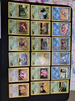 Vintage Pokemon Gym Heroes Card Lot Of 58 Cards N/M -L/P Collection - Image 2