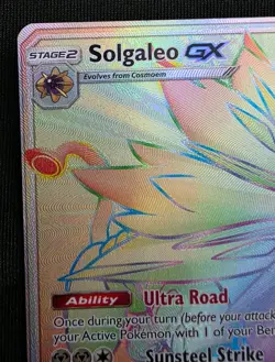 Solgaleo GX 155/149 Holo Card Sun Moon base set Secret Rare Pokemon TCG - Image 2