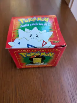 NOS Vintage Pokemon TOGEPI 23K Gold Plated Trading Card 1999 Burger King Sealed - Image 1