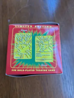 NOS Vintage Pokemon TOGEPI 23K Gold Plated Trading Card 1999 Burger King Sealed - Image 5