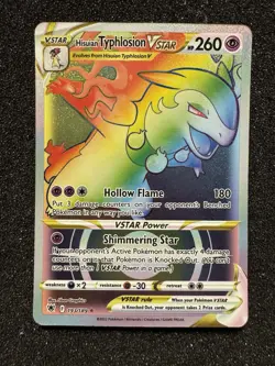 Hisuian Typhlosion VSTAR Secret Rainbow Rare Holo Card 193/189 Astral Radiance - Image 1
