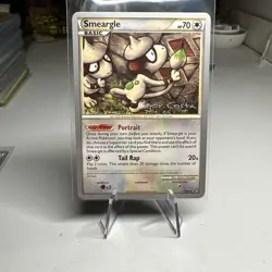 2010 RARE Smeargle 8/90 HGSS Undaunted Pokemon Card CHAMPION 2012 NM - Image 1