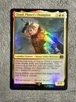 Cloud - Planet's Champion Final Fantasy FFVII Mtg Foil M 0552 - Image 1