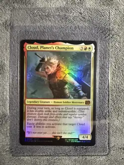 Cloud - Planet's Champion Final Fantasy FFVII Mtg Foil M 0552 - Image 3