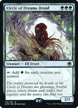 MTG Circle of Dreams Druid - Foil - Ampersand Promo, Unique & Misc. Promos, Near - Image 1