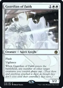 MTG Guardian of Faith - Foil - Ampersand Promo, Unique & Misc. Promos, Near Mint - Image 1