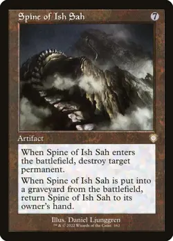 MTG Spine of Ish Sah ** The Brothers' War Commander ** English (NM) - Image 1