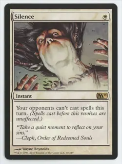 MTG Magic 2011 (M11) Silence #30 Rare - Image 1