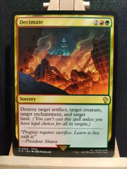 Decimate - Final Fantasy Commander - Rare - NM (see pics) MTG - Image 1