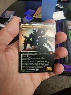 Dark Leo & Shredder (Borderless) Teenage Mutant Ninja Turtles Foil - Image 1