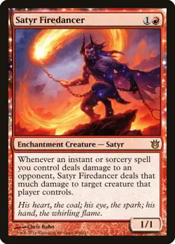 MTG Satyr Firedancer ** Born of the Gods ** English - Image 1