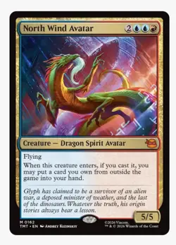 North Wind Avatar | MTG TMT | Mythic | Dragon Spirit Avatar Flying | Wish | NM - Image 1