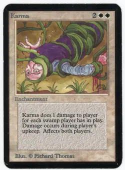 MTG Karma, Alpha, Heavily Played, English - Image 1