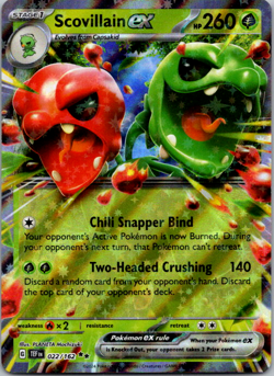 Scovillain ex - 022/162 - Pokemon Temporal Forces Ultra Rare Card NM - Image 1