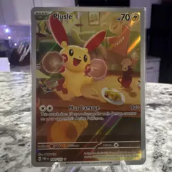 Pokemon TCG Plusle SV04 193/182 Illustration Rare Holo Basic 70 HP English 2023 - Image 1