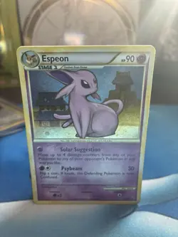 Espeon SWIRL! 2/90 2010 Undaunted Set Pokemon Card TCG Cosmos Holo Rare - Lp/NM - Image 1
