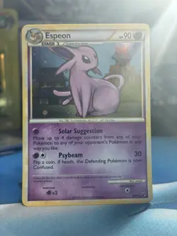Espeon SWIRL! 2/90 2010 Undaunted Set Pokemon Card TCG Cosmos Holo Rare - Lp/NM - Image 2