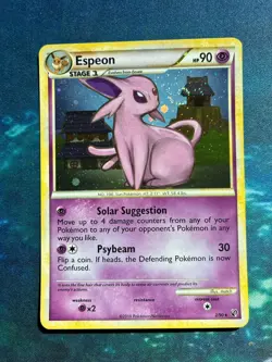 Espeon SWIRL! 2/90 2010 Undaunted Set Pokemon Card TCG Cosmos Holo Rare - Lp/NM - Image 3