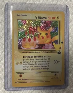 Pokemon Pikachu TCG Celebrations Birthday Promo Holo Card #24 Pokemon TCG - Image 1