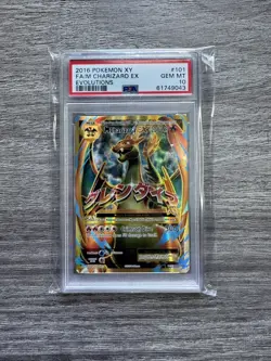2016 POKEMON XY EVOLUTIONS #101 FULL ART/M CHARIZARD EX PSA 10 - Image 1