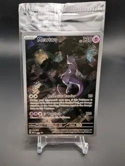 SEALED Mewtwo Black Star Promo Card UPC SV 052 Pokemon 151 NM 3 - Image 1