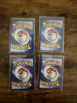 Pokemon TCG Pikachu, Squirtle, Charmander & Bulbasaur Base Set Lot - Image 2