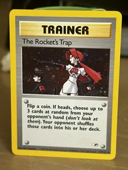 Pokemon The Rocket's Trap Gym Heroes Holo Rare Trainer 19/132 2000 English - Image 1