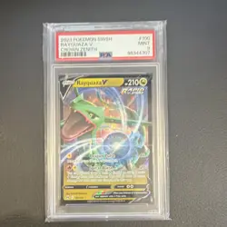 Pokemon Rayquaza V Ultra Rare Holo Crown Zenith 100/159 PSA 9 - Image 1