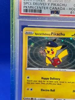 Pokemon Center Canada Special Delivery Pikachu SWSH074 #074 Promo PSA 10 W Guard - Image 2