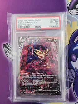 Pokemon Zamazenta V Full Art GG54/GG70 Crown Zenith PSA 10 New Cert - Image 1