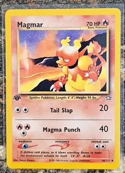Pokemon 2000 Neo Genesis Magmar 1st Edition 40 NM or Better - Image 1