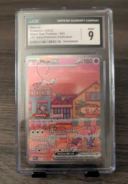 Pokemon Mew ex Black Star Promo SVP 053 151 CGC MINT 9 - Image 1