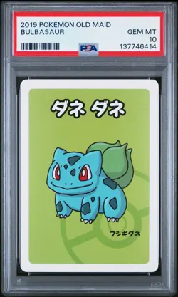 2019 POKEMON OLD MAID BULBASAUR PSA 10 - Image 1