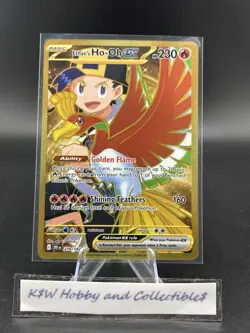 Pokemon Destined Rivals Ethan’s Ho-oh Ex 239/182 Hyper Rare - Image 1