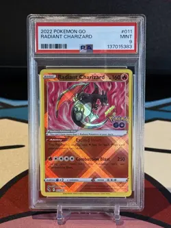 2022 POKEMON GO #011 RADIANT CHARIZARD PSA 9 - Image 1