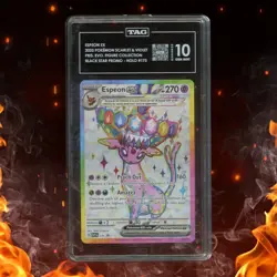 Pokemon Prismatic Evolutions ESPEON EX Black Star Promo TAG 10 #175 - Image 1