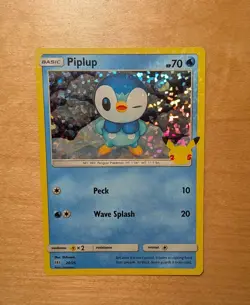 Piplup - 20/25 - Pokemon McDonald's 25th Anniversary Holo 2021 NM - Image 1