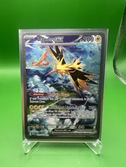 2023 POKEMON MEW ENGLISH 151 SPECIAL ILLUSTRATION RARE #202/165 ZAPDOS EX NM - Image 1