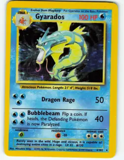 Gyarados - Holo - 6/102 Base Set - Pokemon TCG - 1999 - Image 1