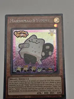 yugioh Marshmao Yummy Secret Rare DOOD-EN024 Doom of Dimensions 1st Edition LP - Image 1