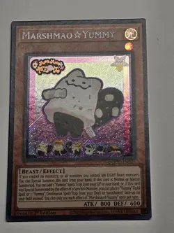 yugioh Marshmao Yummy Secret Rare DOOD-EN024 Doom of Dimensions 1st Edition LP - Image 2