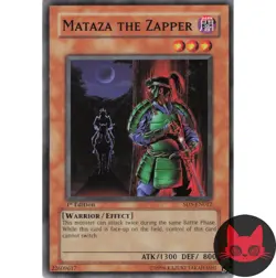 Yugioh Mataza the Zapper SD5-EN012 Common 1st Edition NM - Image 1