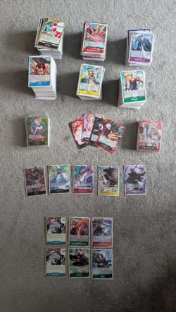 One Piece TCG English Bulk 1000 Lot OP01 to 14, ST21, ST28, C, UC, R, SR mix - Image 1