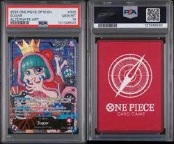 2025 One Piece Op10-Royal Blood Sugar #003 Alternate Art PSA 10 - Image 3